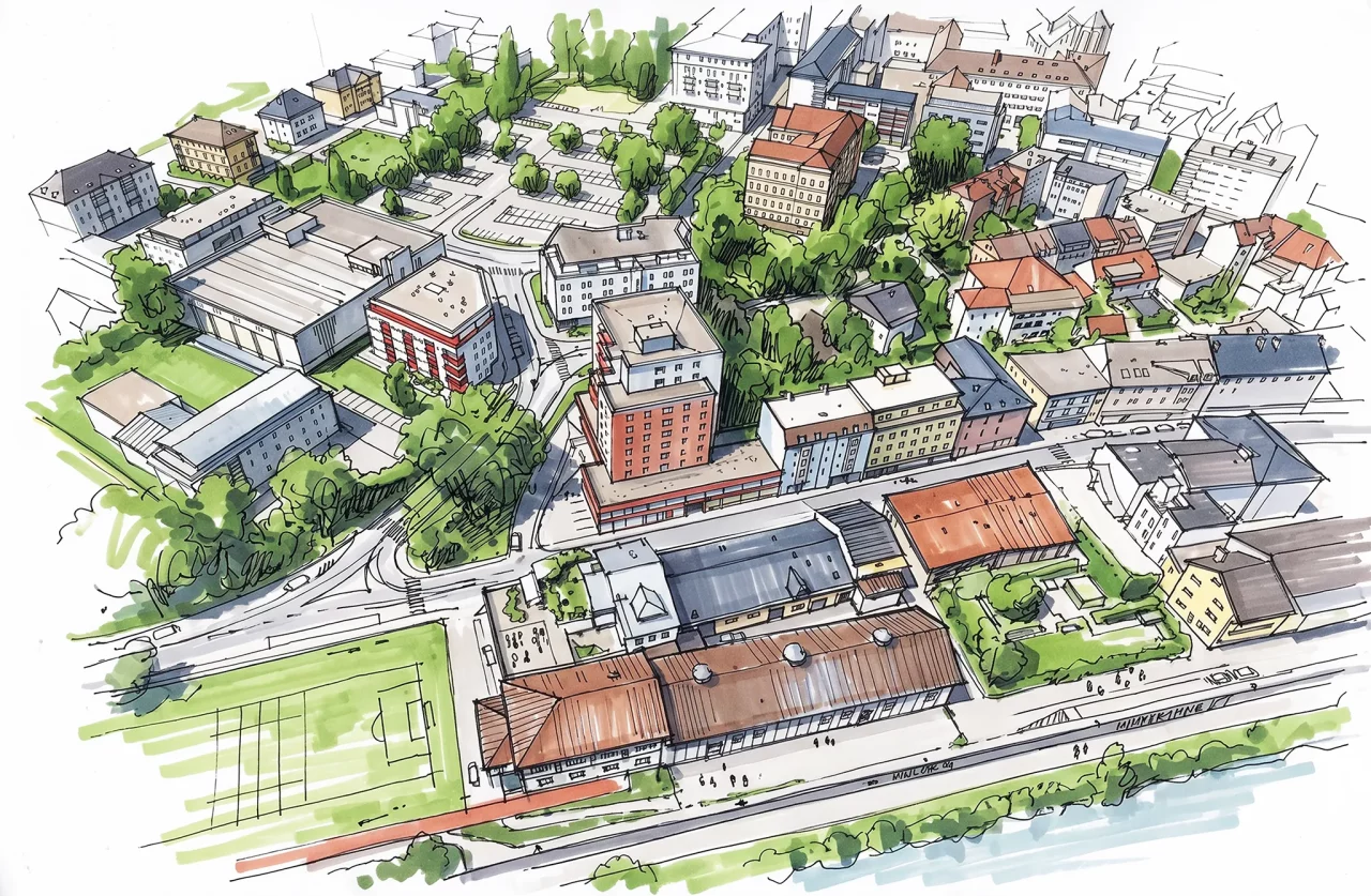 3D-Stadtplan Villach